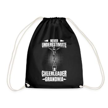 Ne sous-estimez jamais la grand-mère pom-pom girl - Sac de sport léger - noir - Devant