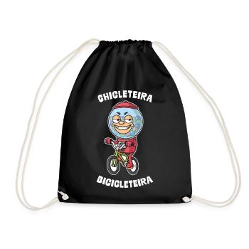 Chicleteira Bicicleteira Italienische Brainrot - Turnbeutel - Schwarz - Vorne