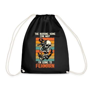Papi MAISON DE RETRAITE PEUT ATTENDRE, JE VAIS - Sac de sport léger - noir - Devant