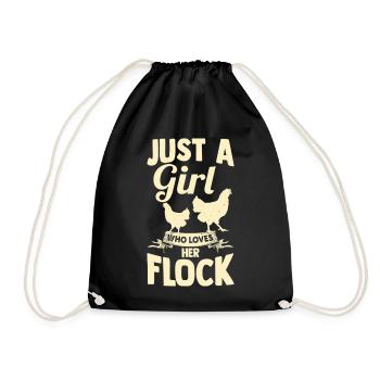 Élevage de coqs, volaille, poulet - Sac de sport léger - noir - Devant