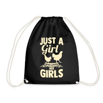 Élevage de coqs, volaille, poulet - Sac de sport léger - noir - Devant