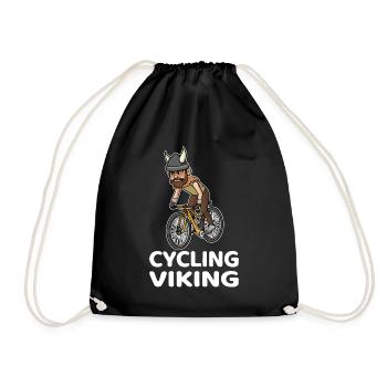 Road Bike Bicycle Road Cyclist Cycling Cyclist - Drawstring Bag - black - Front