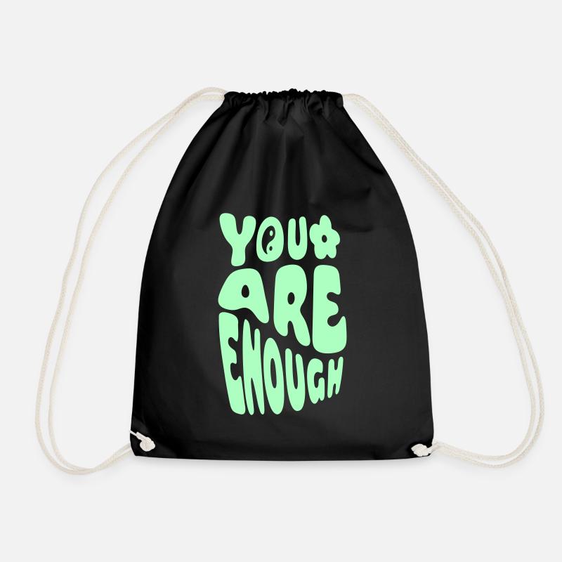 You Are Enough - Turnbeutel - Schwarz