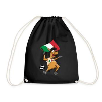 Fan Horse Italie - Sac de sport léger - noir - Devant