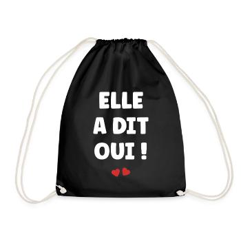 Elle a dit oui - Sac de sport léger - noir - Devant