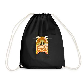 Quote Hive - Drawstring Bag - black - Front