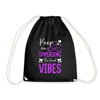Motivation Love Yourself Self-Love - Drawstring Bag - black - Front