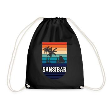 Tanzania Tanzania Gift for Tanzanians Tanzania - Drawstring Bag - black - Front