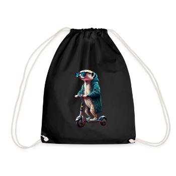 Escooting Meerkat Escooter Scooter électrique - Sac de sport léger - noir - Devant