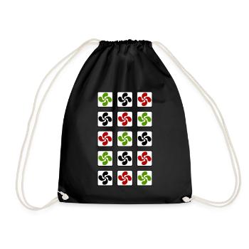 Croix Basques tricolores - Sac de sport léger - noir - Devant