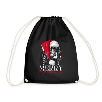 Santa GORDON SETTER Merry Christmas Chiens Wilsigns - Sac de sport léger - noir - Devant