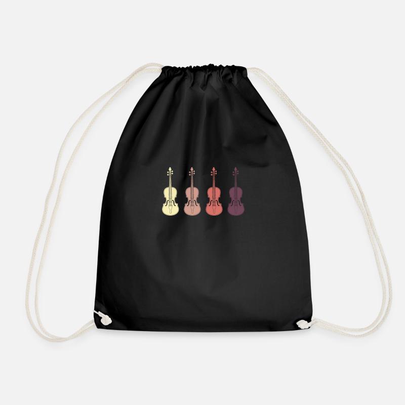 Geige Violine Orchester Geschenk Geschenkidee - Turnbeutel - Schwarz