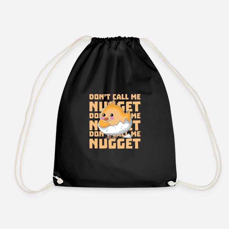 Küken ist kein Nugget - Turnbeutel - Schwarz