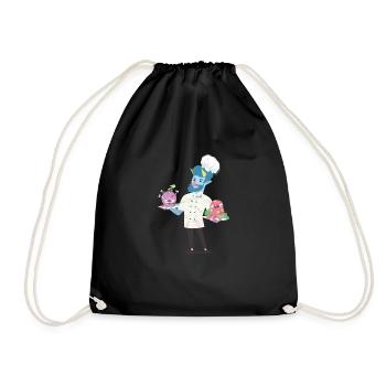 Chef Chef Gift Chef Cuisine Monster Horror - Drawstring Bag - black - Front