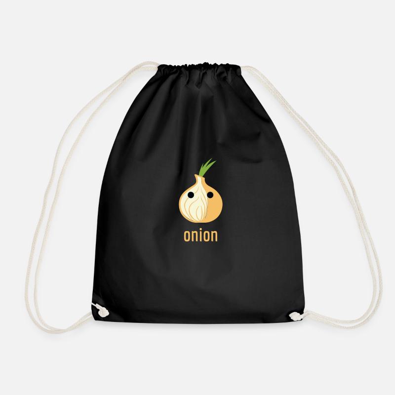 Onion onion - Drawstring Bag - black