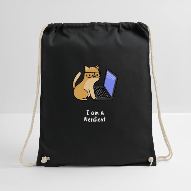 Nerdicat Computer Scientist Programming Nerd Coding Drawstring Bag