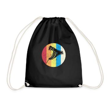 Snake - Drawstring Bag - black - Front