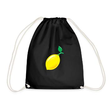 Cadeau citron citron vert aigre - Sac de sport léger - noir - Devant