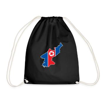 Corée du Nord Corée du Sud Drapeau Corée Cadeau - Sac de sport léger - noir - Devant