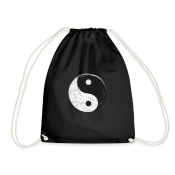 Yin Yang cadeau enfants Kung Fu de Noël - Sac de sport léger - noir - Devant