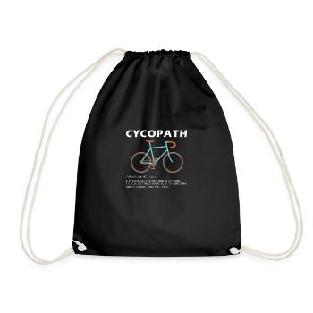 Cyclop Funny Cycling Gifts Cycling Novelty Gifts - Drawstring Bag - black - Front