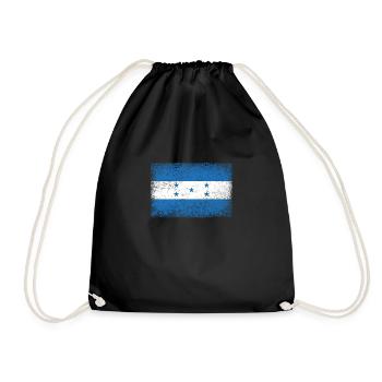 Drapeau honduras drapeau Armoiries - Sac de sport léger - noir - Devant
