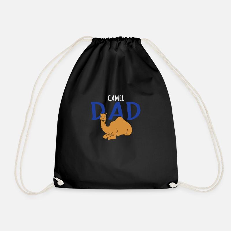 Camel Dad - Camel Lover Gift - Dad Gift - Turnbeutel - Schwarz