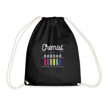 Chemist T-Shirt - All Have The Solution - Drawstring Bag - black - Front