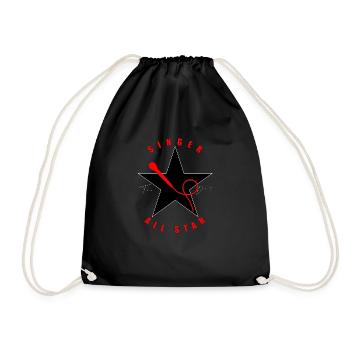 Singer - Singer - Singing - Drawstring Bag - black - Front