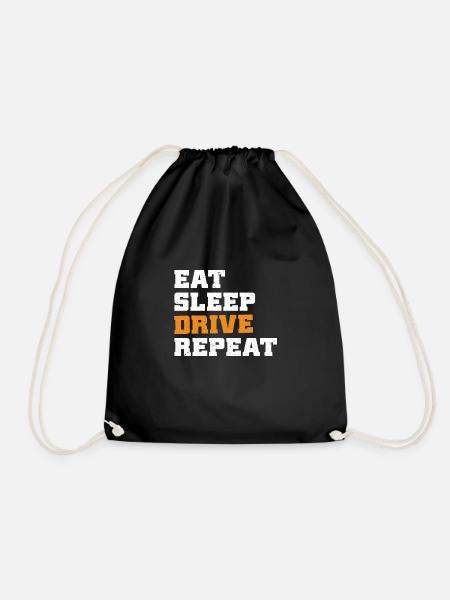 Eat Sleep Drive Wiederholen - Turnbeutel - Schwarz