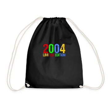 18th Birthday 2004 Limited Edition - Drawstring Bag - black - Front