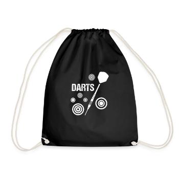 Darts Dart - Turnbeutel - Schwarz - Vorne