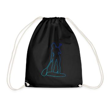 Stand up Paddle Board Sup Hommes Femmes Standup P - Sac de sport léger - noir - Devant