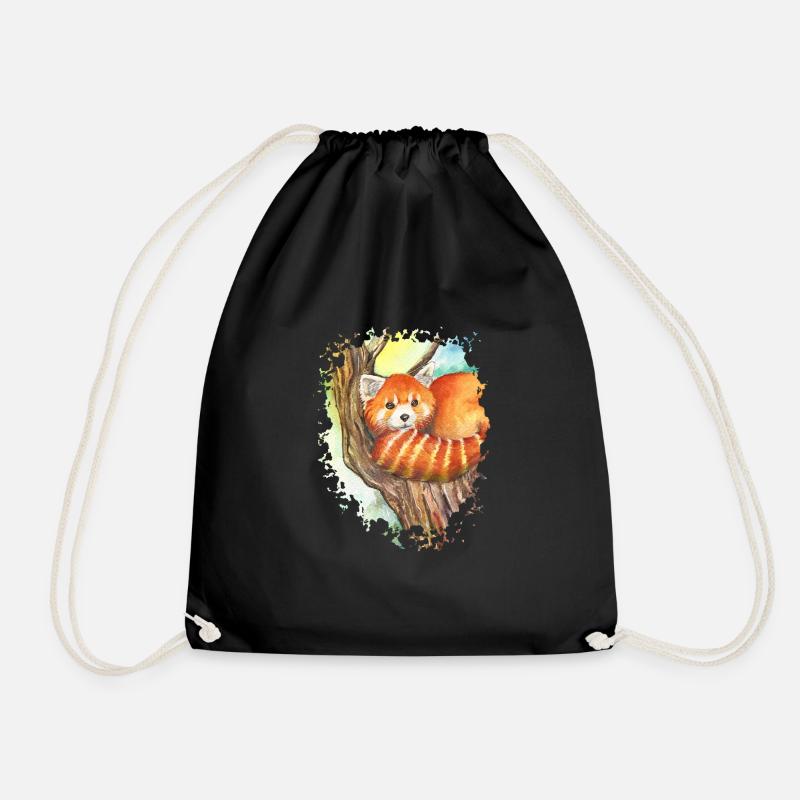 Red Panda - Turnbeutel - Schwarz