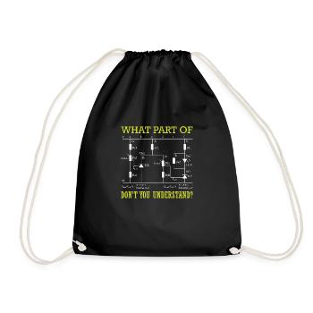 What Part of Don't You Understand Electrician - Drawstring Bag - black - Front
