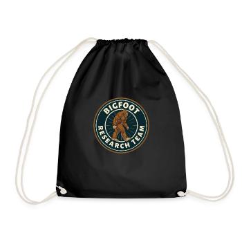 Bigfoot Research Team Retro Vintage Sasquatch - Sac de sport léger - noir - Devant