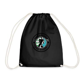 Golf Tee-Riffic Lover Funny Golfing - Drawstring Bag - black - Front