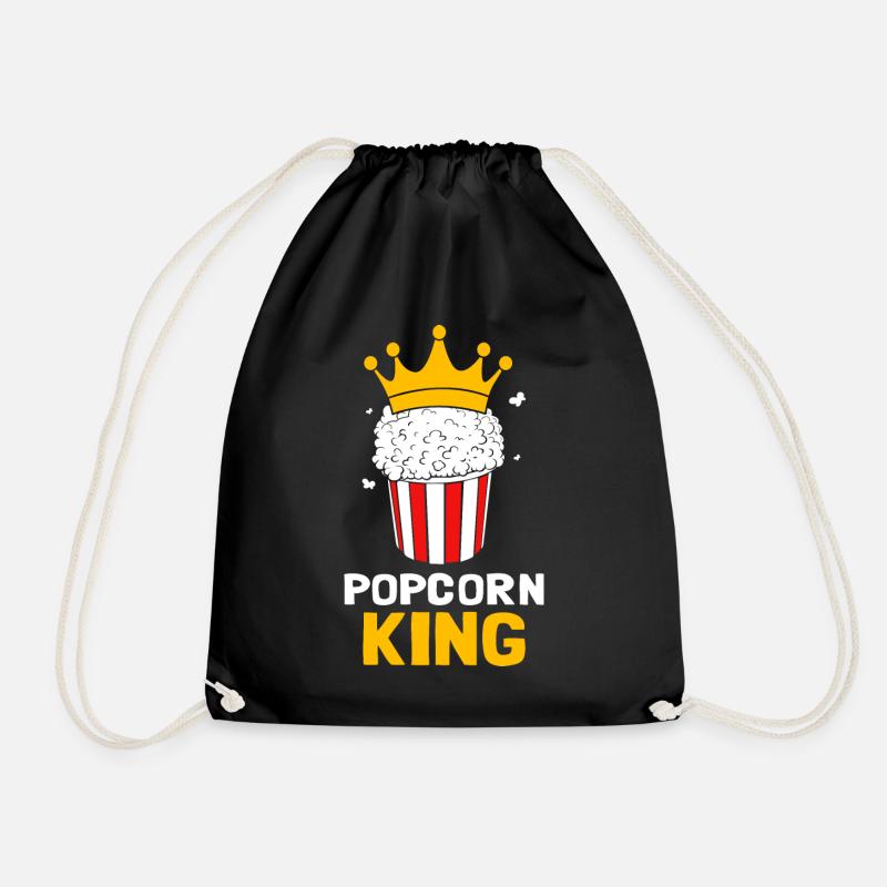 Popcorn König - Turnbeutel - Schwarz