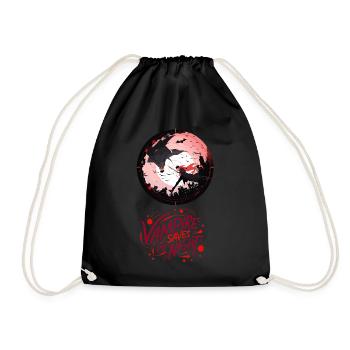 🌙 Vampire Saves the Night - The Antagonist Hero - Drawstring Bag - black - Front