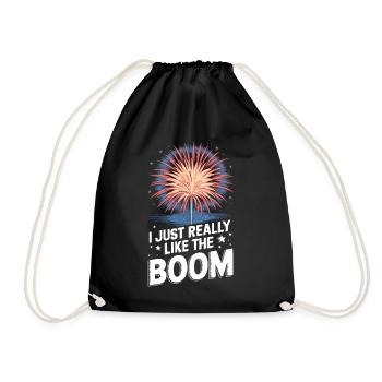 Pyrotechniker Feuerwerk Pyrotechnik - Turnbeutel - Schwarz - Vorne