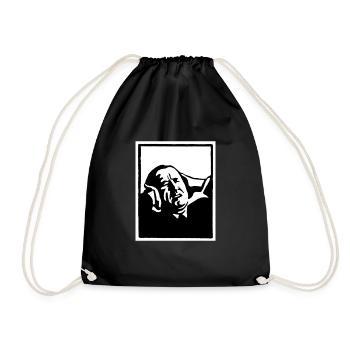 HEADFUCK 2018 - WHITE - Drawstring Bag - black - Front