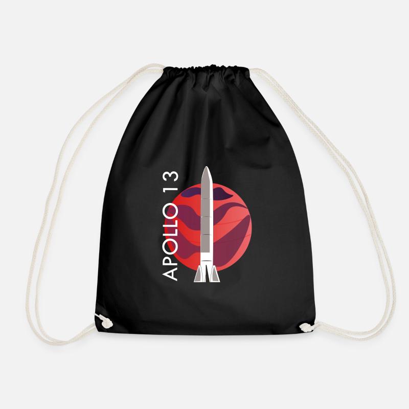 Apollo13 new rocket NASA - Drawstring Bag - black