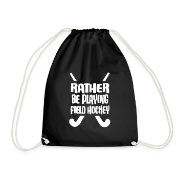 feldhockey fieldhockey plutôt que de jouer au hockey - Sac de sport léger - noir - Devant