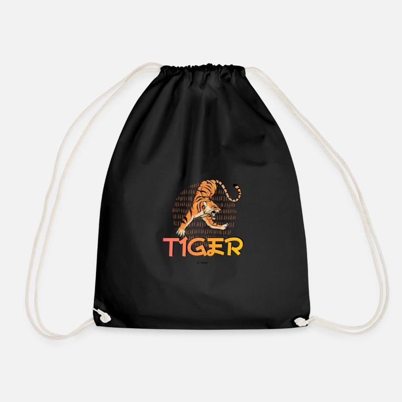 Tigre - Sac de sport léger - noir