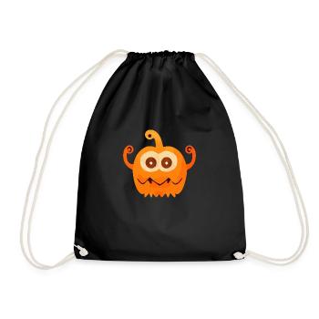 cute pumpkin monster - Turnbeutel - Schwarz - Vorne