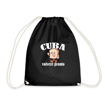 Pan Cubano Cuban Bread Ay Cubano Cuba - Turnbeutel - Schwarz - Vorne