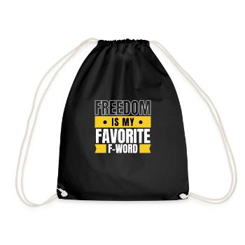 La liberté est mon mot préféré F Liberty Patriotic - Sac de sport léger - noir - Devant