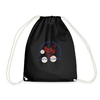 Farming The Chicken Whisperer Funny Chicken - Turnbeutel - Schwarz - Vorne