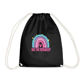 Pro-Choice AF Hex The Patriarchy Feminist - Turnbeutel - Schwarz - Vorne