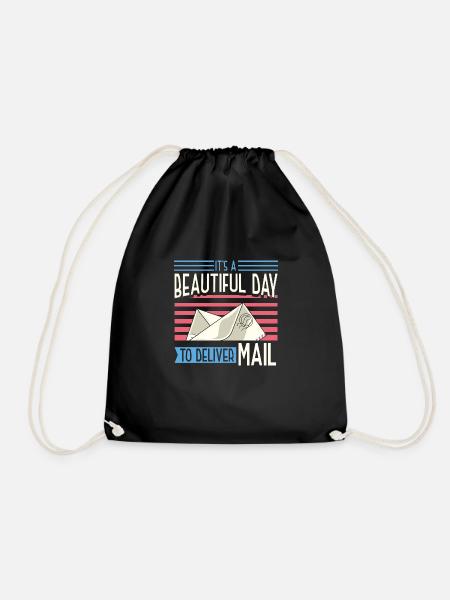 It's A Beautiful Day To Deliver Mail - Turnbeutel - Schwarz